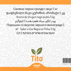 Toz Siyah Üzüm Aroması 20 kg