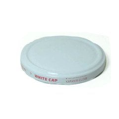 Beyaz Metal Kavanoz Kapağı 82 mm 100 Adet