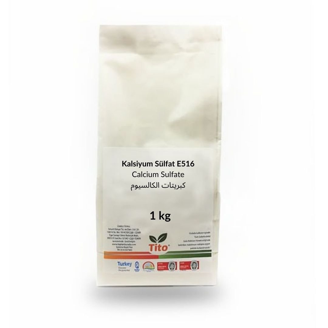 Kalsiyum Sülfat E516 Gıda Tipi 1 kg