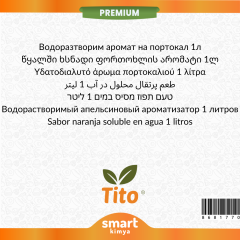 Premium Portakal Aroması Suda Çözünür 1 litre