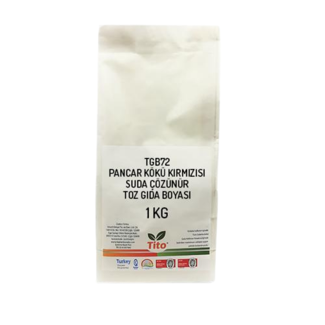 Pancar Kökü Kırmızısı Gıda Renklendiricisi Toz Suda Çözünür E162 1 kg