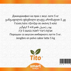 Toz Zencefilli Latte Aroması 5 kg