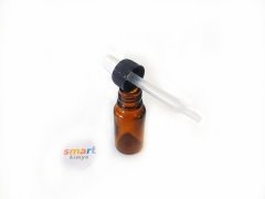 Amber Renkli Damlalıklı Cam Şişe 10 ml 247 Adet