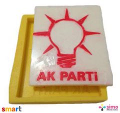Silikon Akp Parti Logosu Sabun ve Kokulu Taş Kalıbı
