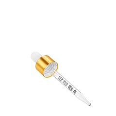 Cam Dereceli Metal Gold Kapak 18 mm 50 ml Şişe Uyumlu 100 Adet