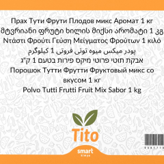 Toz Tutti Frutti Meyve Karışımı Aroması 1 kg