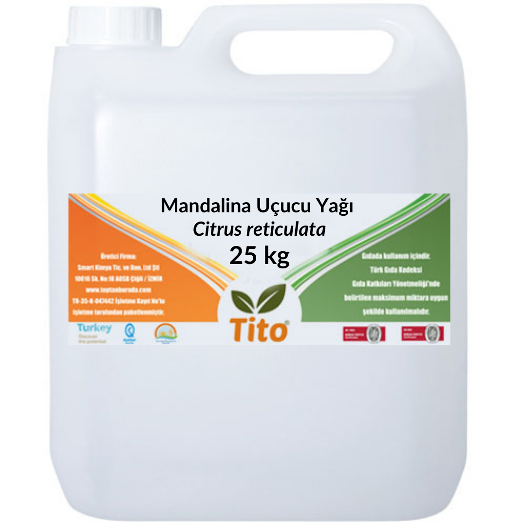 Mandalina Uçucu Yağı Citrus reticulata 25 kg