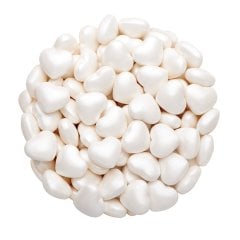 Beyaz Kalp Şeker Pasta Süsleme Şekerleri 45 g