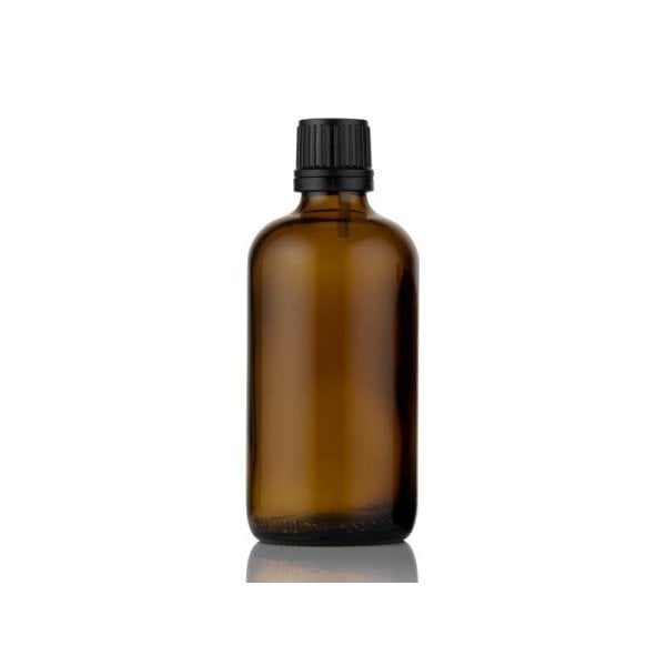 Amber Cam Şişe 100 ml Kilitli Kapak 18 mm