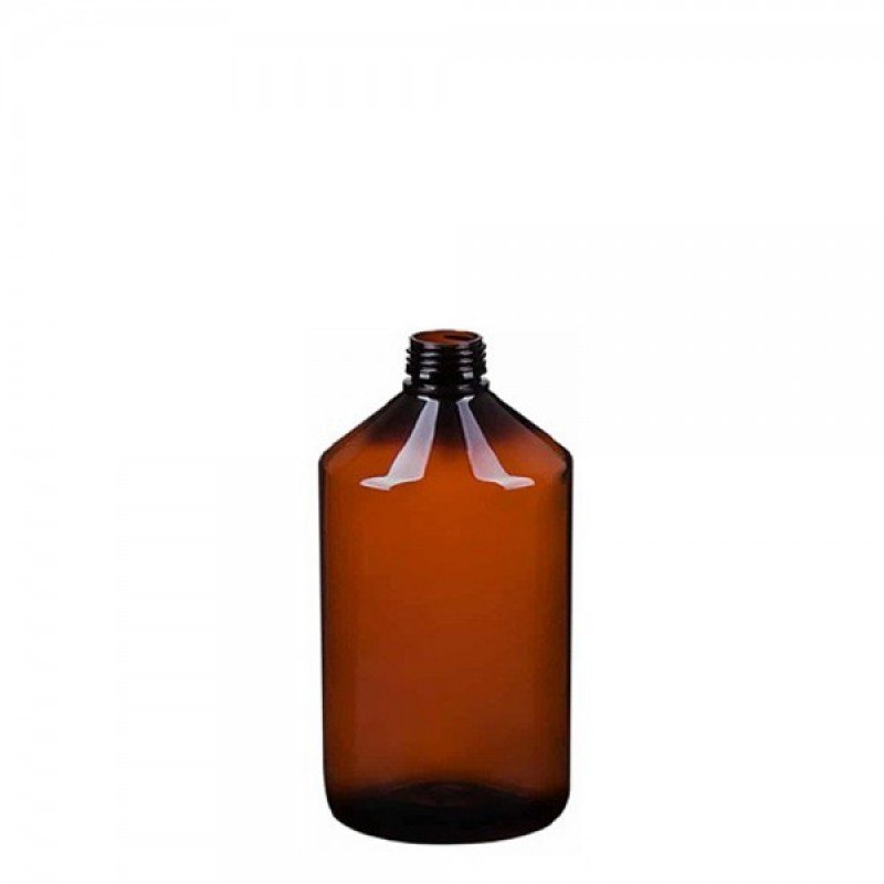 Amber Plastik Fliptop Kapaklı Şişe 28 mm Ağızlı 250 ml 20 Adet