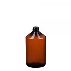 Amber Plastik Fliptop Kapaklı Şişe 28 mm Ağızlı 250 ml 20 Adet