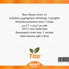 Banana Split Flavor 1 lt