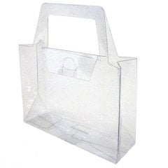 Şeffaf Asetat Çanta 11x8x3 cm