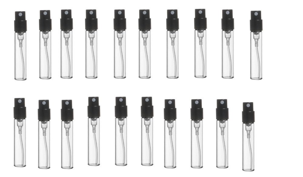 Şeffaf Cam Şişe Tester Parfüm Şişesi 3 ml 100 Adet