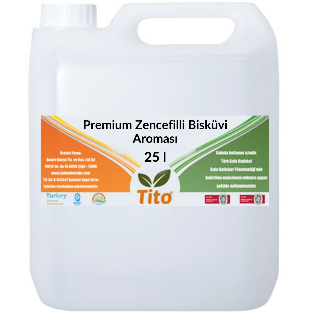 Premium Zencefilli Bisküvi Aroması 25 litre