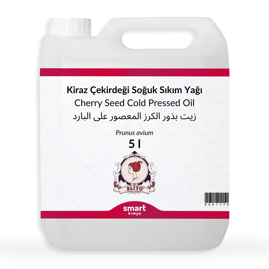 Kiraz Çekirdeği Soğuk Sıkım Yağı Prunus avium 5 litre
