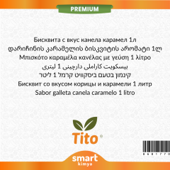 Premium Tarçınlı Karamelli Bisküvi Aroması 1 litre