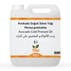 Avokado Soğuk Sıkım Yağı Persea gratissima 5 litre