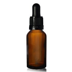Amber Damlalıklı Cam Şişe 20 ml