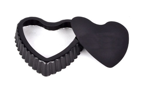 Tart Kalıbı Mini Kalp Çıkma Tabanlı 11 cm