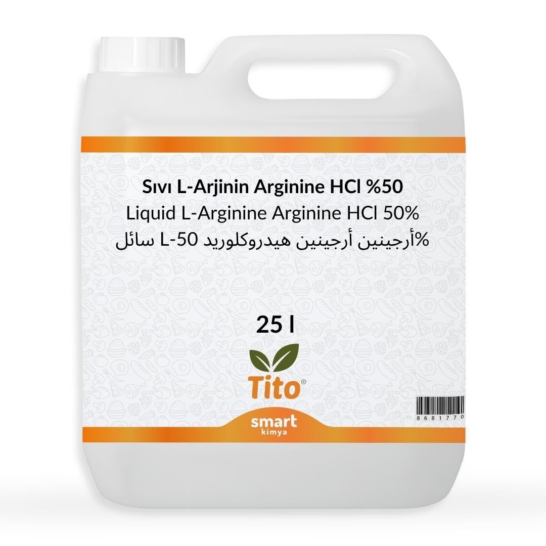 Sıvı L-Arjinin Arginine HCl %50lik 25 litre