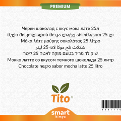 Premium Bitter Çikolatalı Mocha Latte Aroması 25 litre