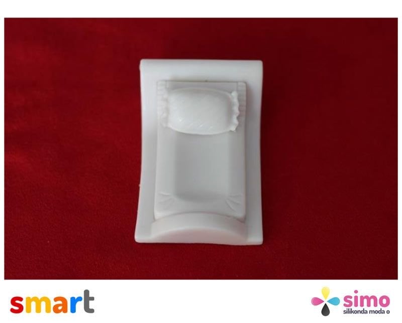 Silikon Tek Kişilik Yastıklı Yatak Sabun ve Kokulu Taş Kalıbı