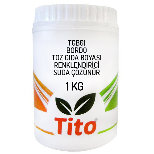 Bordo Gıda Renklendiricisi Toz Suda Çözünür 1 kg