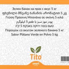 Toz Yeşil Muz Aroması 5 kg