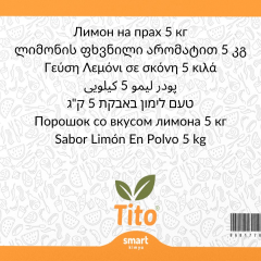Toz Limon Aroması 5 kg