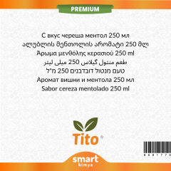 Premium Vişneli Mentol Aroması 250 ml