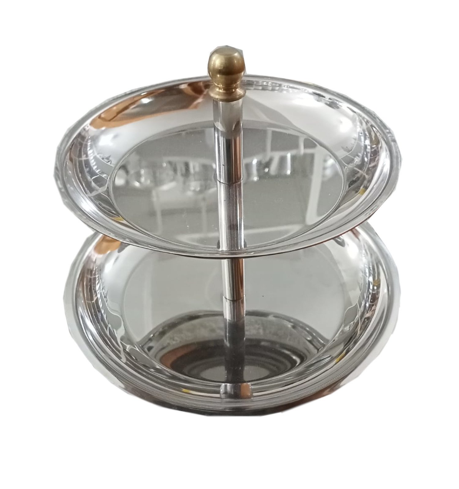 Muffin Cupcake Kurabiye Mini Pasta Kek Servis Sunum Standı Meyvelik Sunumluk 2 Katlı Metal