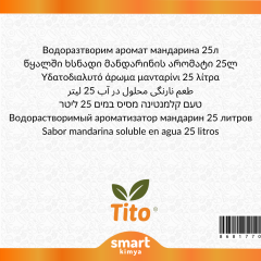 Mandalina Aroması Suda Çözünür 25 litre