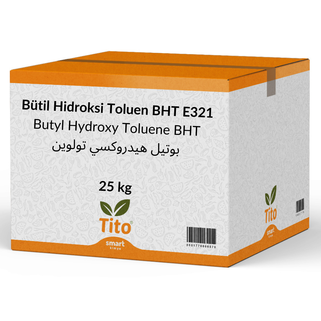 Bütil Hidroksi Toluen BHT E321 Gıda Tipi 25 kg