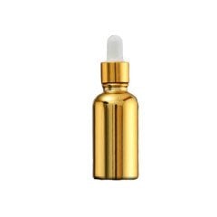 Gold Renkli Beyaz Damlalıklı Cam Şişe 30 ml 1320 Adet