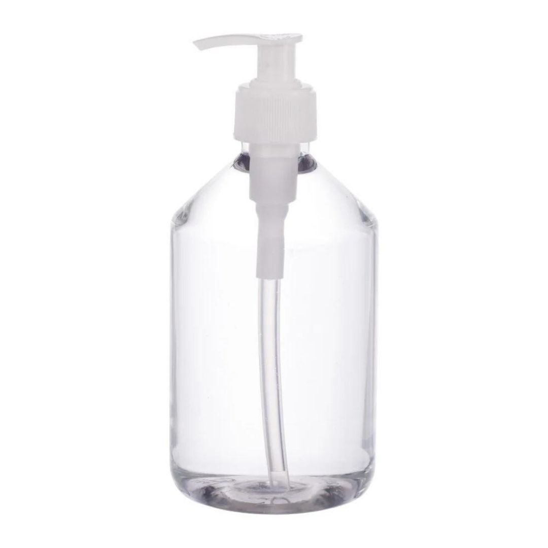 Şeffaf Plastik Pompalı Şişe 250 ml Geniş Ağızlı 28 mm