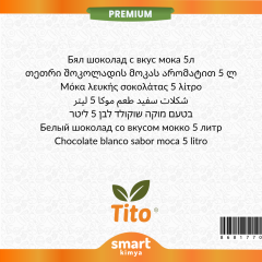 Premium Beyaz Çikolatalı Mocha Aroması 5 litre