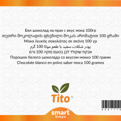 Toz Beyaz Çikolatalı Mocha Aroması 100 g