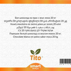 Toz Beyaz Çikolatalı Mocha Aroması 20 kg