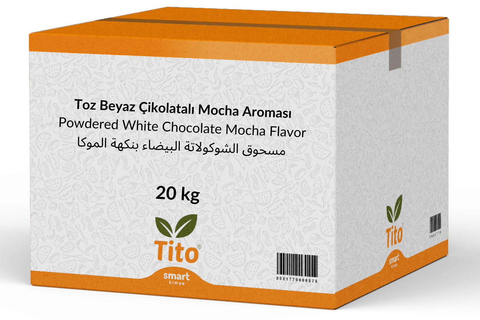 Toz Beyaz Çikolatalı Mocha Aroması 20 kg
