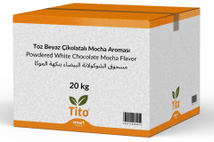Toz Beyaz Çikolatalı Mocha Aroması 20 kg