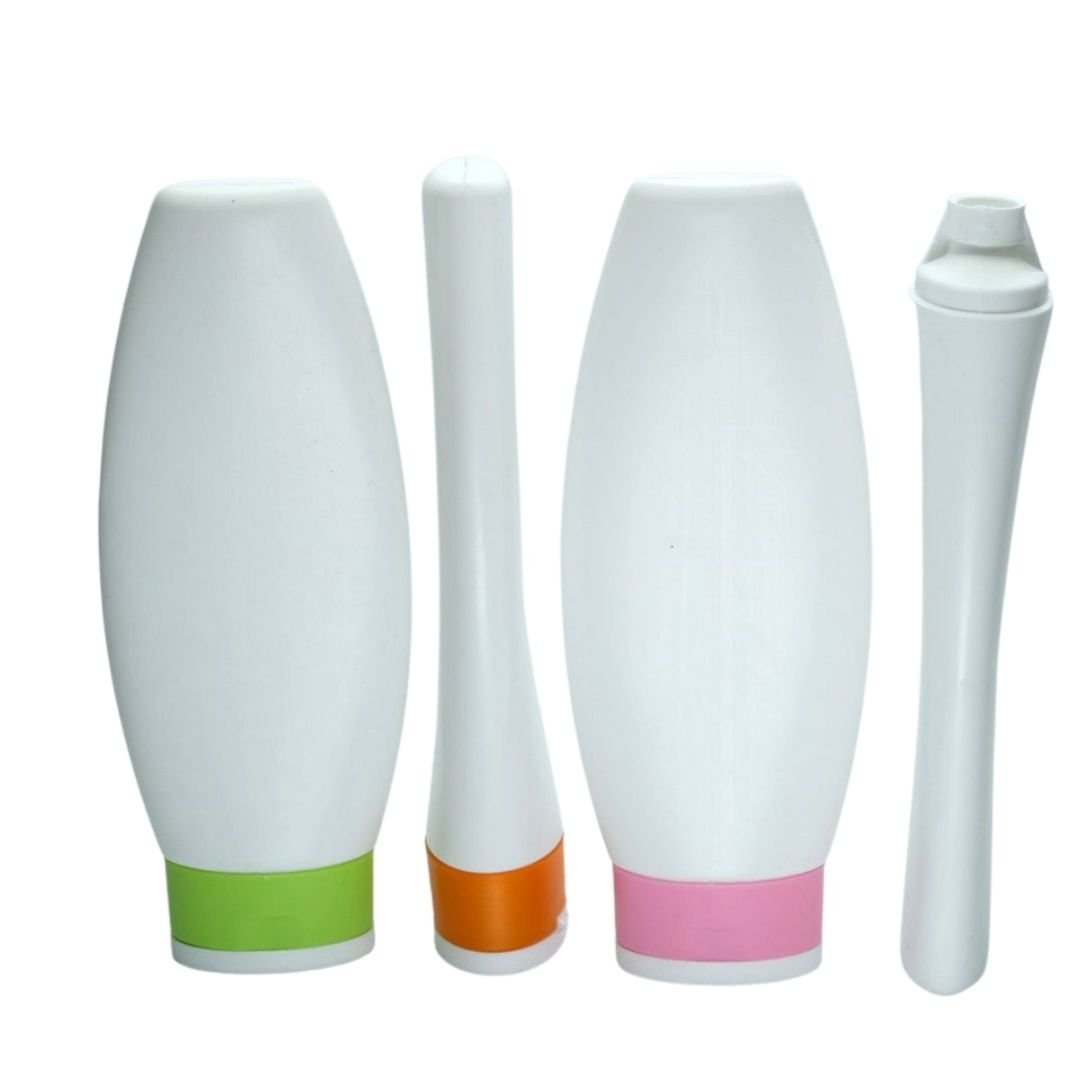 Beyaz Plastik Şampuan Duş Jeli Şişesi 120 ml 100 Adet
