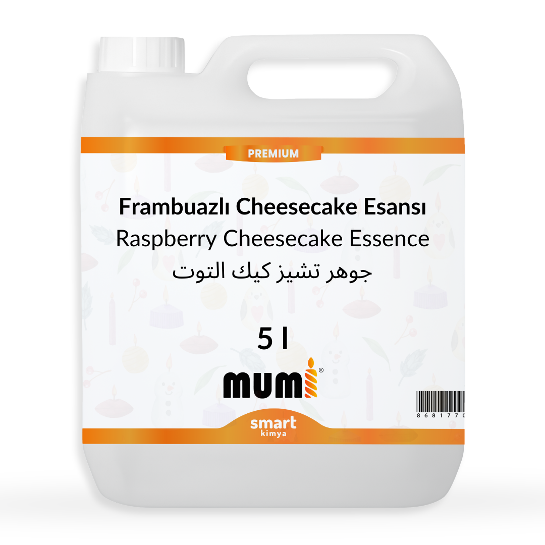 Premium Frambuazlı Cheesecake Mum Esansı 5 litre