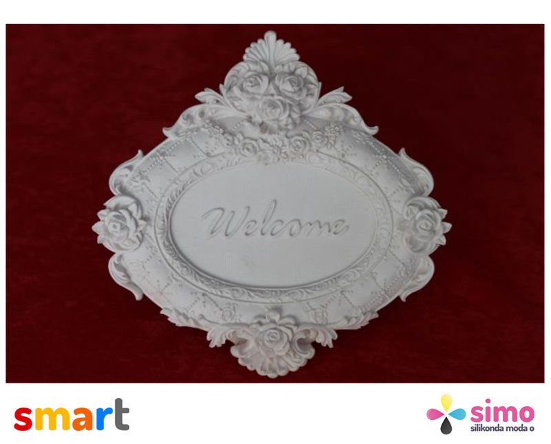 Silikon Kapı Süsü Welcome Sabun ve Kokulu Taş Kalıbı