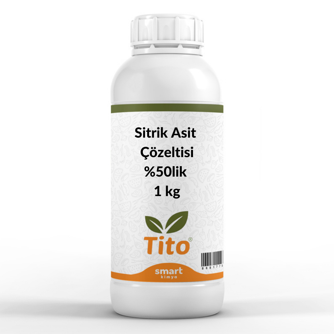Sıvı Sitrik Asit Çözeltisi %50lik E330 Gıda Tipi 1 kg