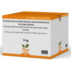 Premium Pancar Kökü Kırmızısı Gıda Renklendiricisi Toz Suda Çözünür E162 5 kg