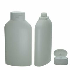 Beyaz Plastik Geniş Şampuan Duş Jeli Şişesi 400 ml 500 Adet