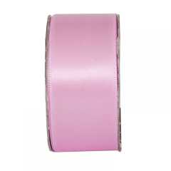 Pembe Saten Geniş Kurdele 4 cm x 10 m