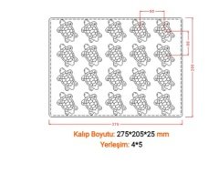 Kaplumbağa Şekilli Çikolata Kalıbı