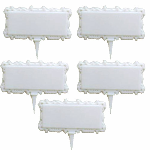 Plastik Pasta Dondurma Pizza Yazı Etiketi 100 Adet